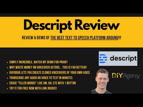 Descript Review and Demo | Let Me Show You Why This Is THE BEST Voiceover Software Available