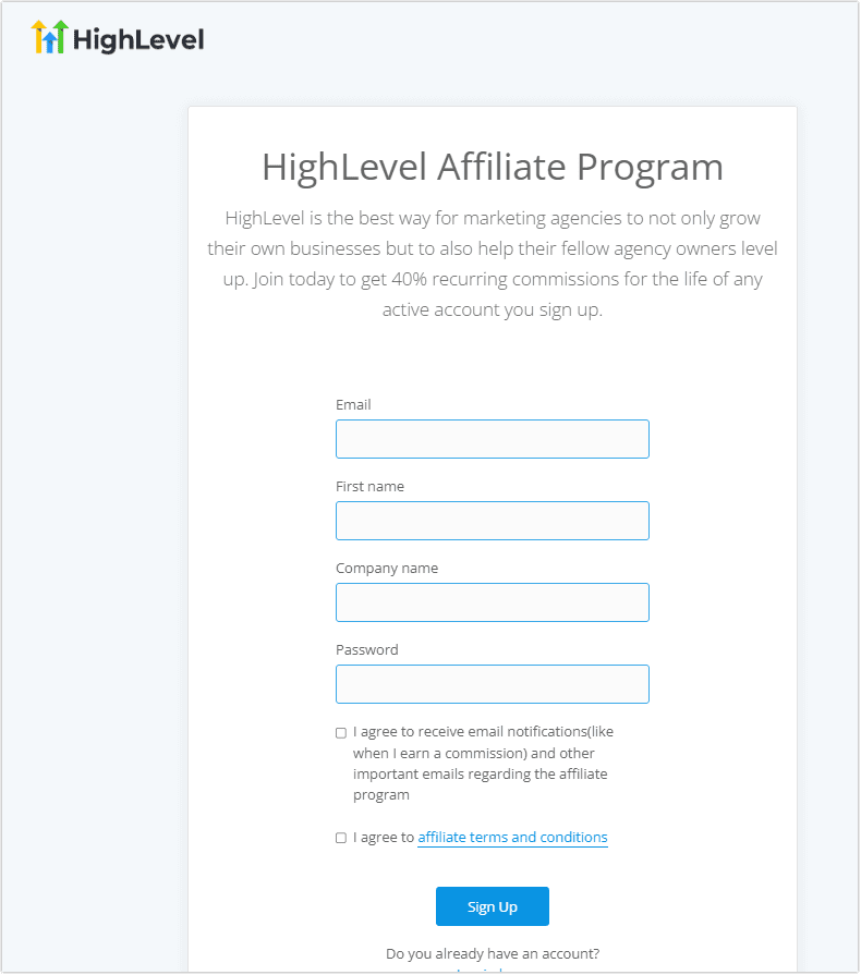 HighLevel Affiliate Program Review: Commission Structure - DIY.Agency