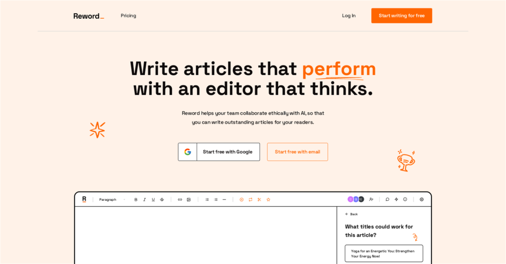 Highly Readable Articles with Reword